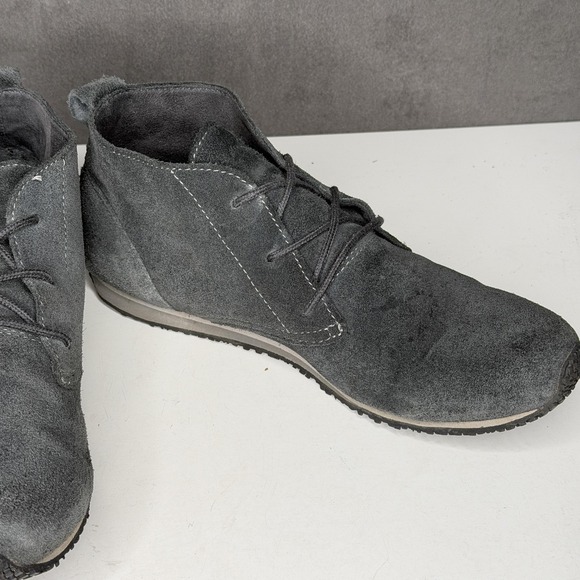 Eddie Bauer Boots Womens Size 9.5 Gray Suede Chukka Lace Up Casual 6180-766 - Picture 5 of 10